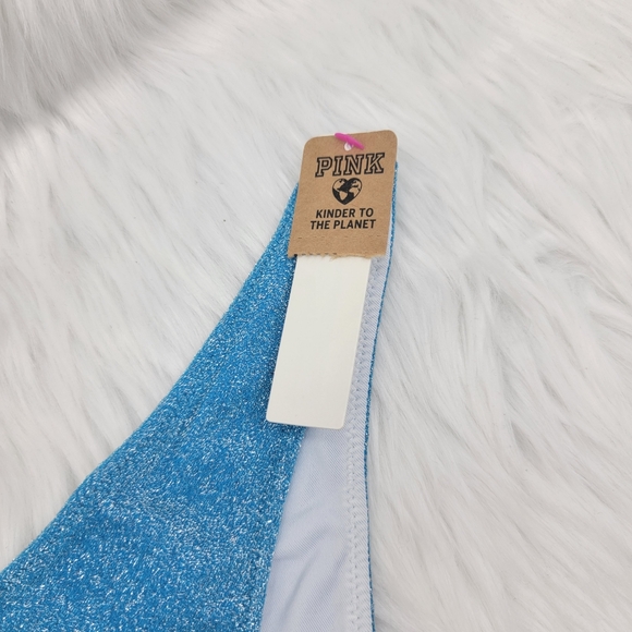 Pink Victoria's Secret shimmer brazilian bikini bottom. - Picture 7 of 10